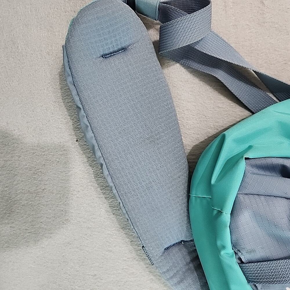 Patagonia Atom Sling Bag 8L Teal Green Slate Blue Shoulder Pouch Crossbody Day - Picture 11 of 15